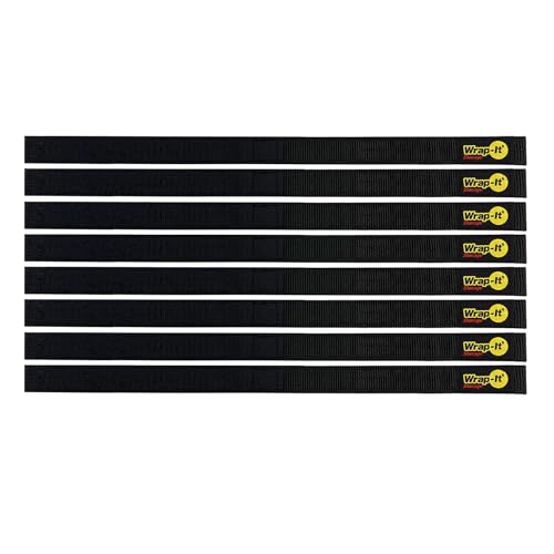 Quick Straps by Wrap (Black / 18" (8 Pack))