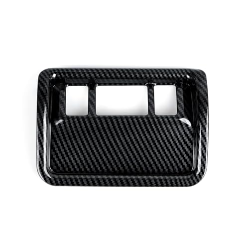 Car ABS Headlight Switch Button Trim Carbon Fiber Decal Interior Only for 2025 2026 Subaru Forester (Headlight Switch Decal)
