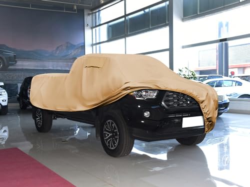 Heavy Duty Outdoor Car Cover Custom Fit for 2016 (Custom Fit Toyota Tacoma / brown)