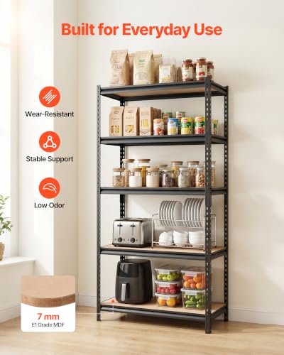 Storage Shelves (18.07" D x 36.34" W x 71.38" H)