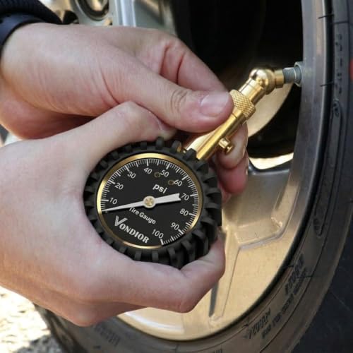 Tire Pressure Gauge 0 (0-100 PSI / Black Tire Gauge w/o Tube)