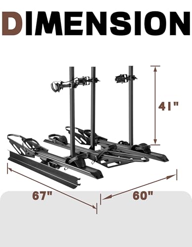 Young 3 EBikes Rack Hitch Mount (250LBS 3-EBIKE RACK WITH RAMP)