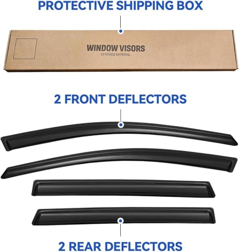 Window Visors Rain Guards for 2017 (2017-2022 Honda CRV)