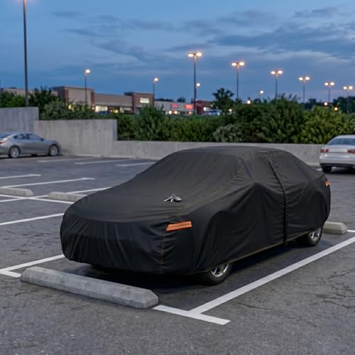 6 Layer Coupe Car Cover Size A3 Fits Vehicle up to 202‘’ (3-A3 Fit Coupe/Cabrio, Length up to 202 inch)