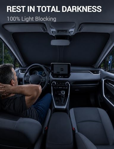 Custom Fit Car Windshield Sun Shade for 2018 (2018-2024 Volkswagen Atlas)