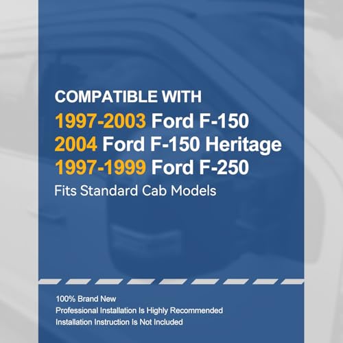 2PCS Tape On Window Visors for 1997 (97-04 Ford F-150/F-250 Heritage)