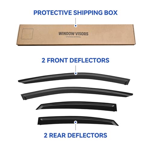 Window Visors Rain Guards for 2019 2020 2021 2022 2023 2024 Kia Forte (2019-2024 Kia Forte)