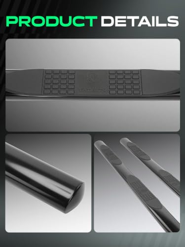 4 Inch Running Boards for Chevy & GMC (Double Cab / 4" Oval Straight)