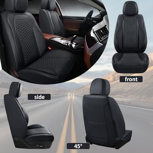 Car Seat Covers Full Set (2 Pack / Black)