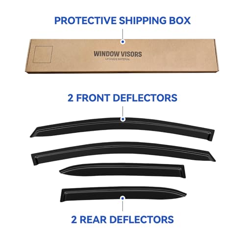 Window Visors Rain Guards for 2019 (2019-2026 Toyota Corolla Hatchback)