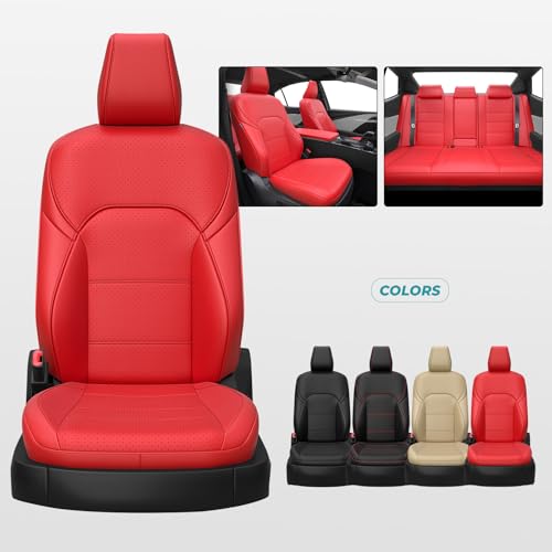 Custom Seat Covers for Camry 2025 2026 Hybrid (Red / 2025-2026 Camry LE SE)