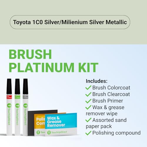 Car Paint Touch Up Brush Kit (Brush - Platinum Kit / Silver)