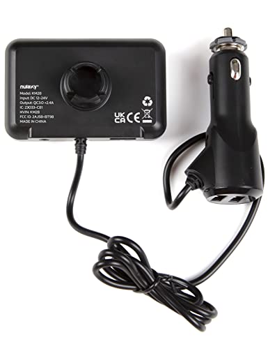 Bluetooth Car Adapter with Large Color Screen (Black)