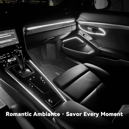 EL Wire Interior Car LED Strip Lights (White)