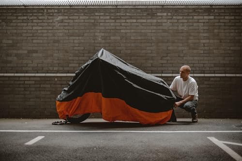 Motorcycle Cover Waterproof Outdoor Storage Fits Up to 116" (XXXL-116")