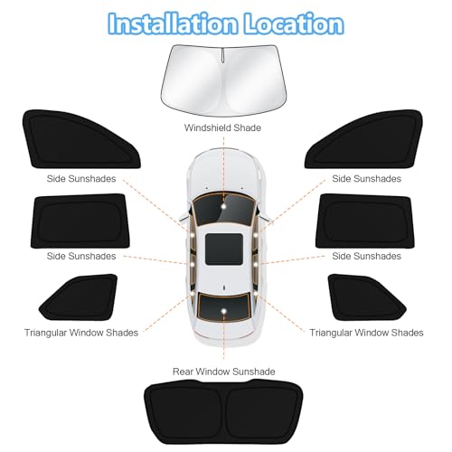 Car Window Shades for Jeep Grand Cherokee 2022 (FOR | Grand Cherokee 2022-2025 (8pcs))