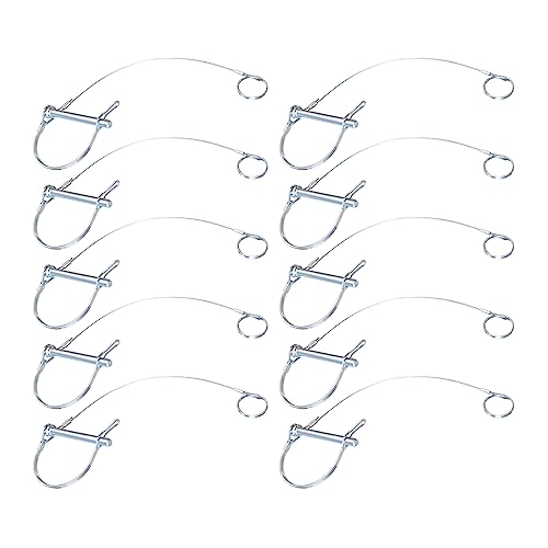 Trailer Coupler Pins with Tethers (5/16"x2-3/4"x10)
