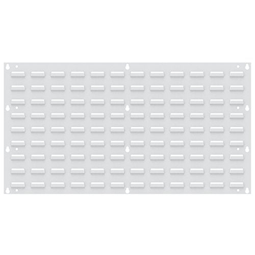30636 Heavy Duty Wall Mount Garage Storage Steel Louvered Panel (White / 36-Inch W x 19-Inch H)