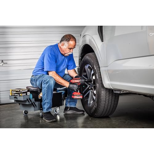 Rolling Seat with Expandable Tool Trays (Expandable Tool Trays)