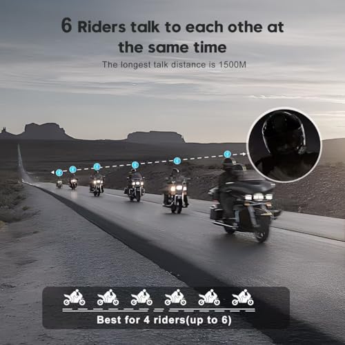 Q4 Motorcycle Bluetooth Communication System Headset Intercom (Q4)