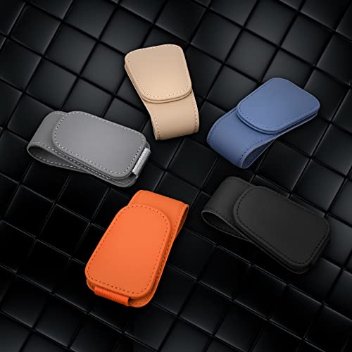 Sunglass Holder for Car Sun Visor Sunglasses Clip Car accessories (Orange)