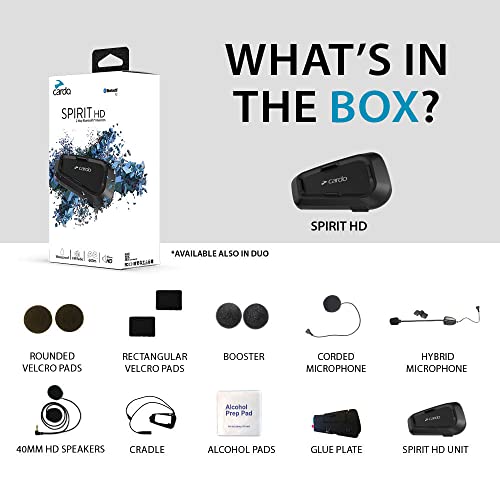 Systems Spirit HD Motorcycle Bluetooth Communication Headset (1 Pack / Spirit HD)