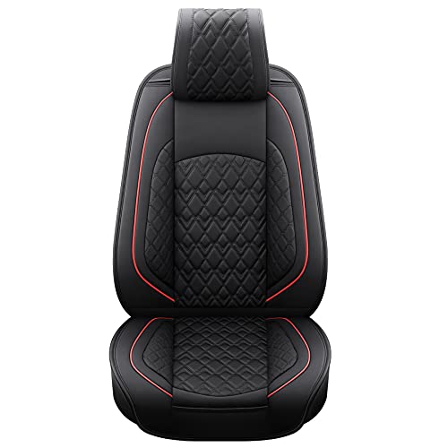 Car Seat Covers for Dodge Ram 2 Pcs Front (2 PCS Front,Black/Red)