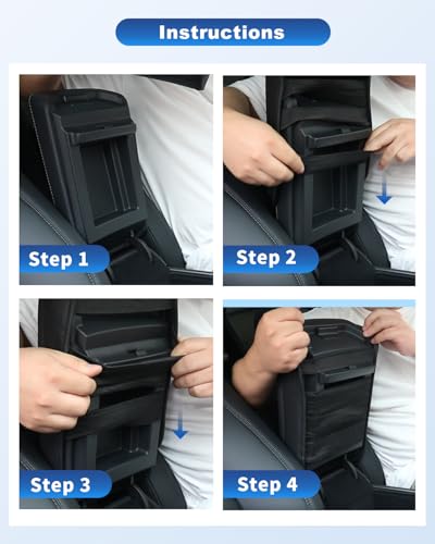 for 2025 2026 Hyundai Tucson Limited Center Console Cover for 2025 2026 Tucson Limited (Black Thick Pad for 2025+ Tucson)