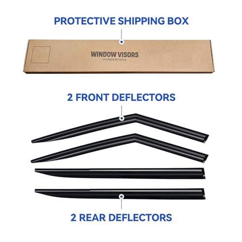Window Visors Rain Guards for 2024 2025 2026 Hyundai Santa Fe (2024-2026 Hyundai Santa Fe)
