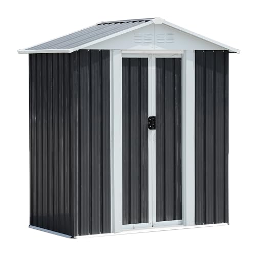 5x3 FT Outdoor Storage Shed (5x3 FT/Base Frame / Gray)