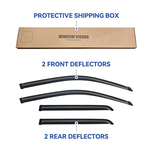 Window Visors Rain Guards for 2003 (2003-2009 Toyota 4Runner)