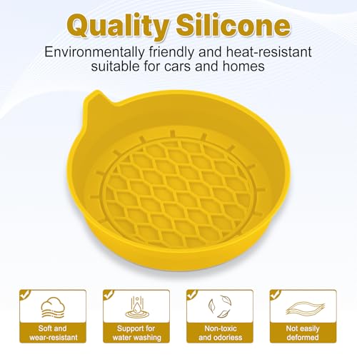 Car Cup Holder Coaster (Yellow)