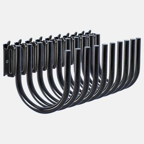 10-Pack 4-Inch J Hooks for E-Track and X-Track Rails (4" Deep - 10P)