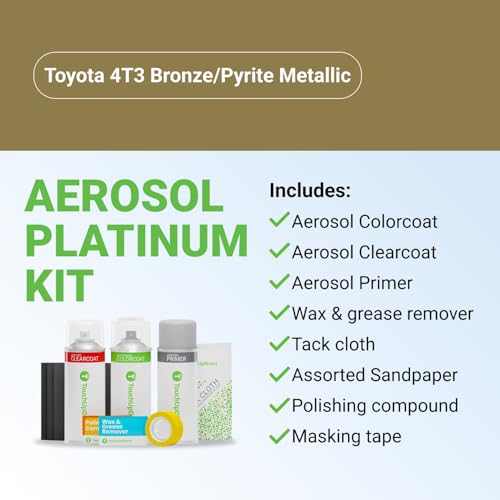 Car Paint Touch Up Spray Kit (Aerosol Spray - Platinum Kit / Bronze Pearl Metallic)