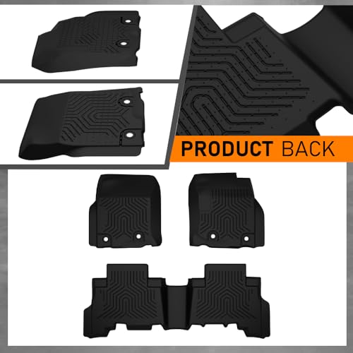 TPE Floor Mats Fit Toyota 4Runner 2013 (13-24|Fit Toyota 4Runner 5-Seat|3PCS)