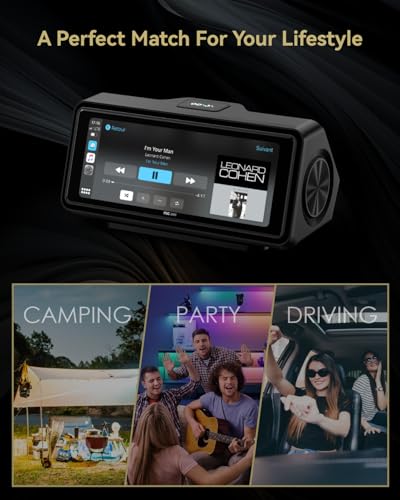 Portable Apple Carplay Screen for Car (Black)