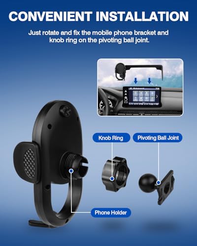 Custom Fit for Car Phone Holder Honda Pilot 2023 (Auto-Look / Honda Pilot 2023-2026(7/9-In))