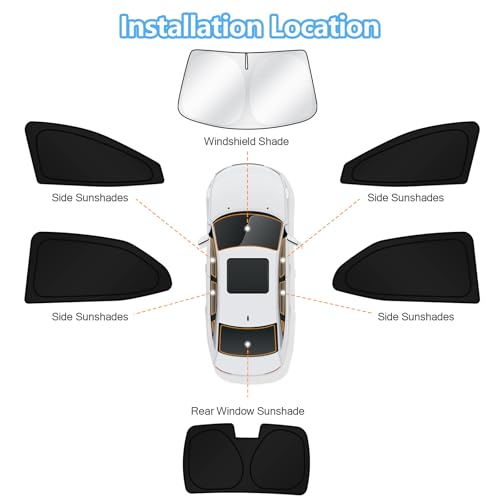 Car Window Shades for Toyota Camry 2018 (FOR | Camry 2018-2024 (6pcs))