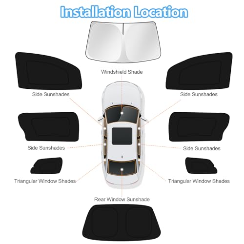 Car Window Shades for Toyota Sienna 2011 (FOR | Sienna 2011-2020 (8pcs))