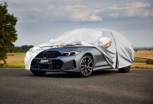 6 Layers Waterproof Car Cover for BMW 3 Series 2013 (LM-Silver / 4. Custom Fit BMW 3 Series)
