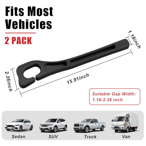 Car Seat Gap Filler Organizer 2 PCS Black Universal Seat Gap Plug Blocker Anti (Style 1 / Black)