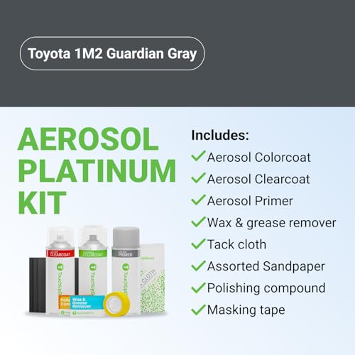 Car Paint Touch Up Spray Kit (Aerosol Spray - Platinum Kit / Guardian Gray)