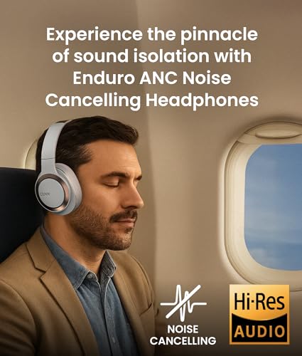 Audio Enduro ANC Noise Canceling Headphones (Light Grey)