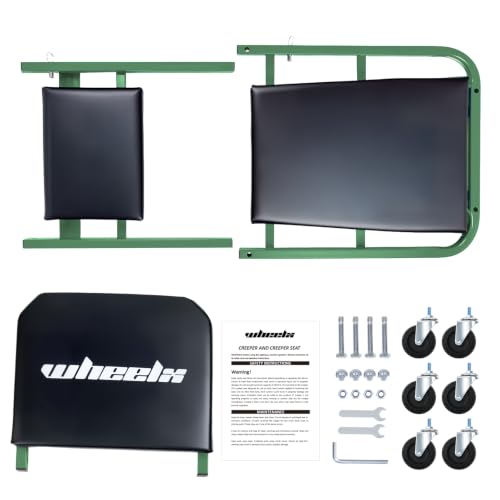 40-Inch 3-in-1 Mechanic Creeper Z Seat, 480 lbs Capacity, Green (Green)
