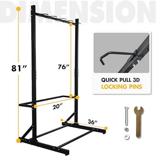 Freestanding 5 Bike Storage Rack Garage Bicycle Organizer Stand (5 Bikes)
