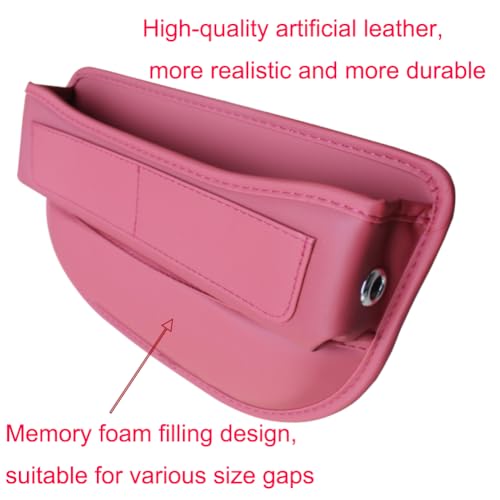 Seat Gap Organizer Car Seat Console Organizer Front Seat Side Storage Bag Center Console Side Pocket Car Seat Crevice Storage Seat Gap Filler Between Seat Storage Pouch(Red) (red)