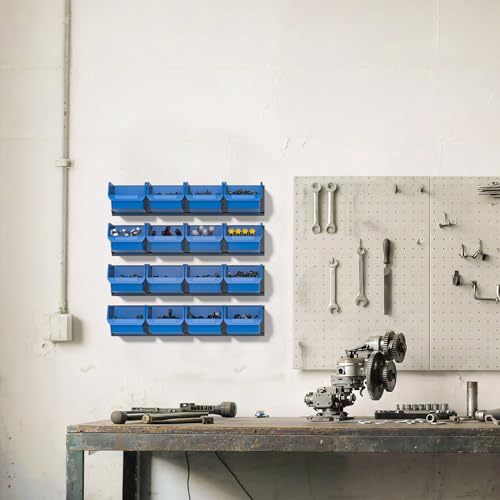 Wall Mounted Storage Bins (Blue)
