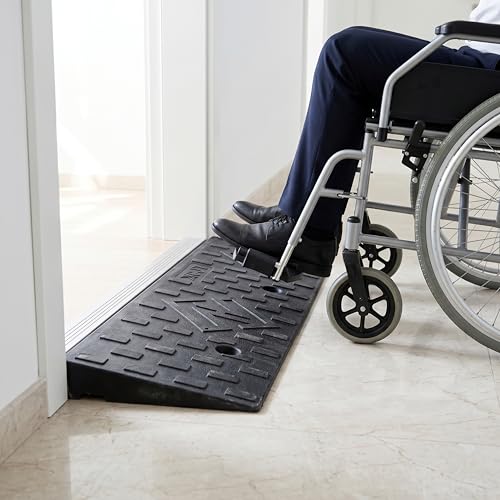 2 Pack 1.6'' Rise Rubber Curb Ramp (1.6" H)