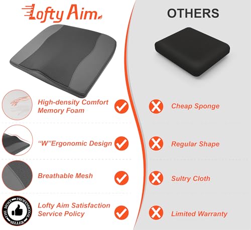 Car Seat Cushion (Obsidian Speck Black)