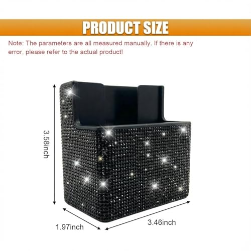 Bling Car Dashboard Storage Box (Black)